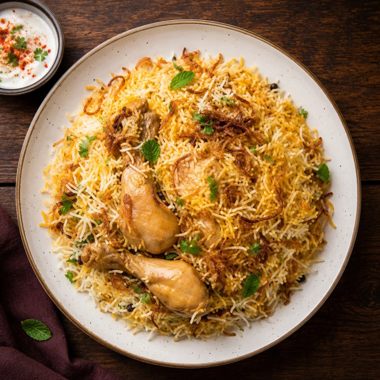 Chicken Biryani at Saanjh 24-7 Restaurant in Winnipeg, MB
